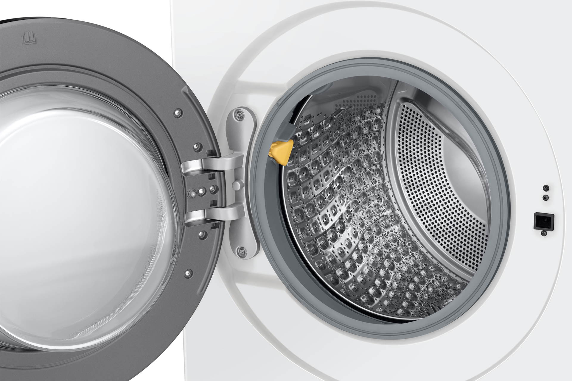 Bespoke AI 콤보 25/18kg (71.1mm LCD) 화이트 우측 도어열림