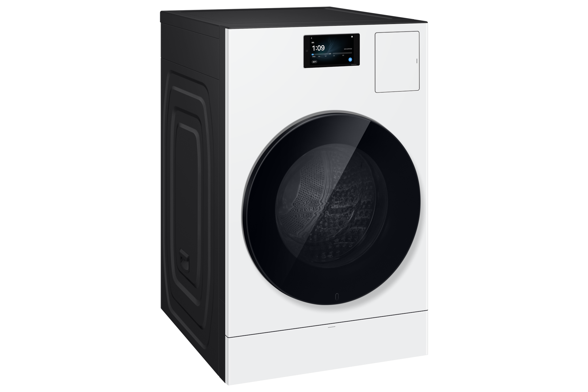 Bespoke AI 콤보 25/20kg (177.8mm LCD) 화이트 좌측 30도