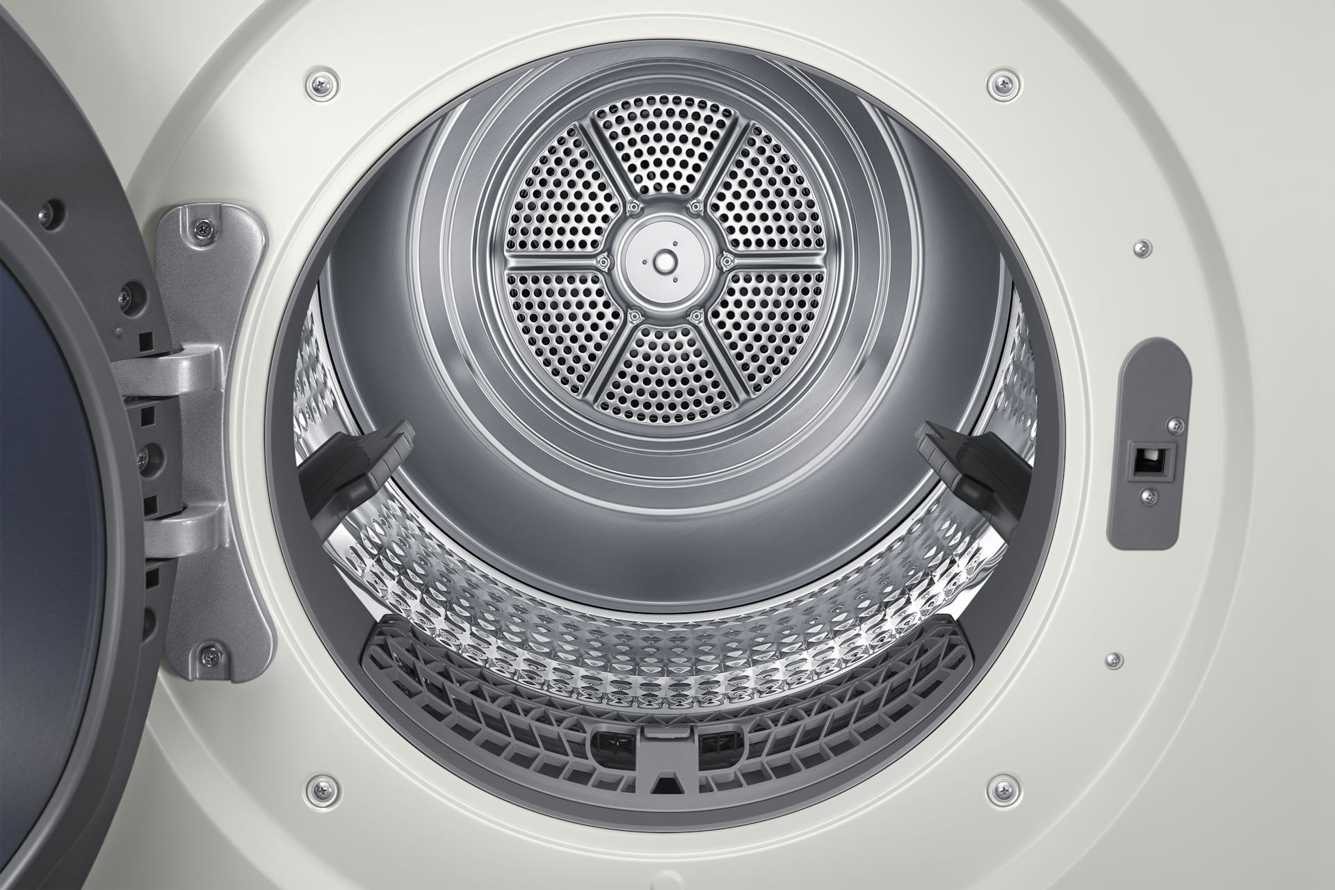 Bespoke AI 원바디 24/20kg (71.1mm LCD) 그레이지 건조기 내부확대