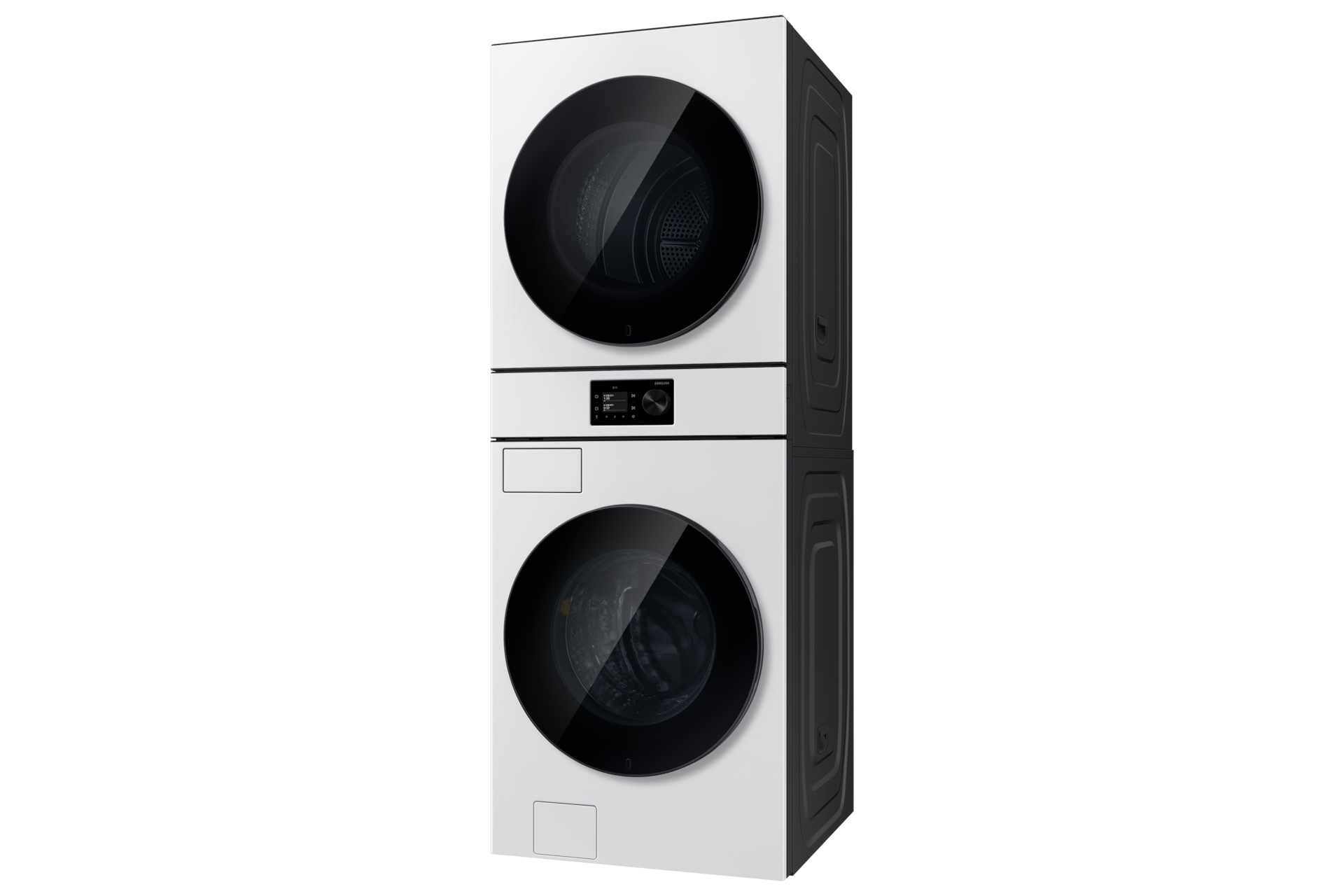 Bespoke AI 원바디 24/20kg (71.1mm LCD) 화이트 우측면 15도