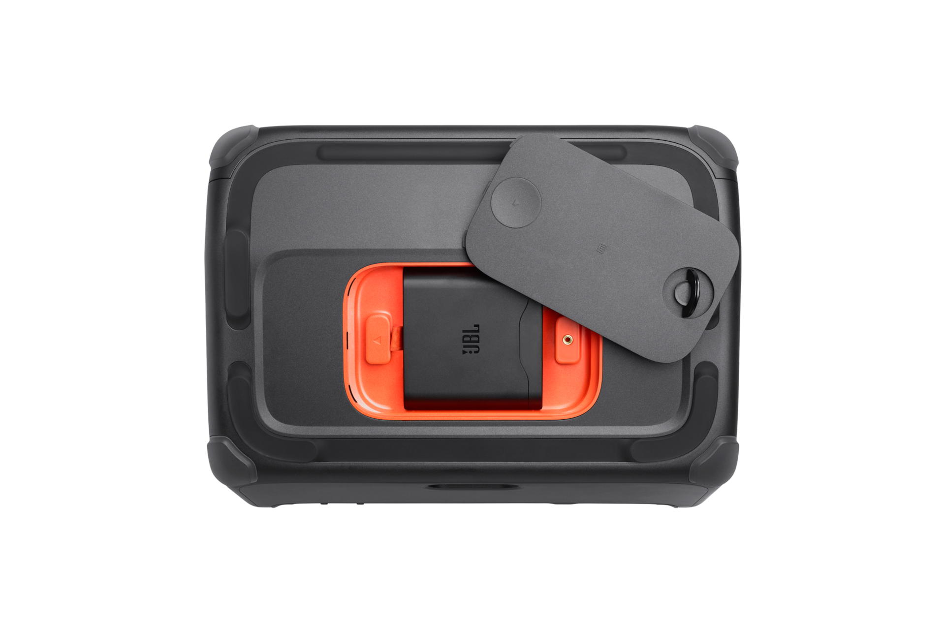 JBL BANDBOX TRIO 블루투스 스피커 밑면 + 교체형 배터리 연결부분 뚜껑 열림