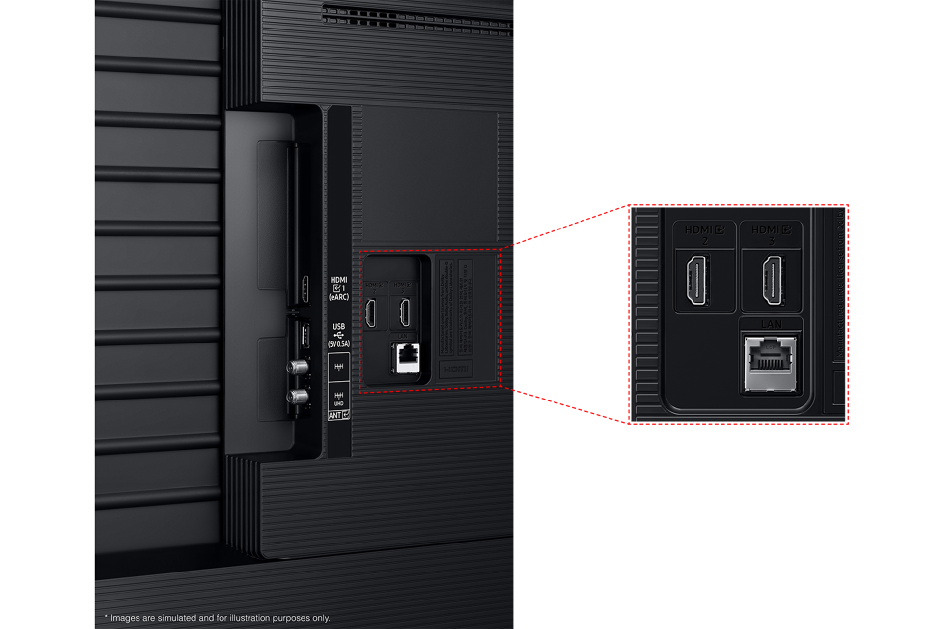 2026 Crystal UHD UH8000 (138cm) Jack port