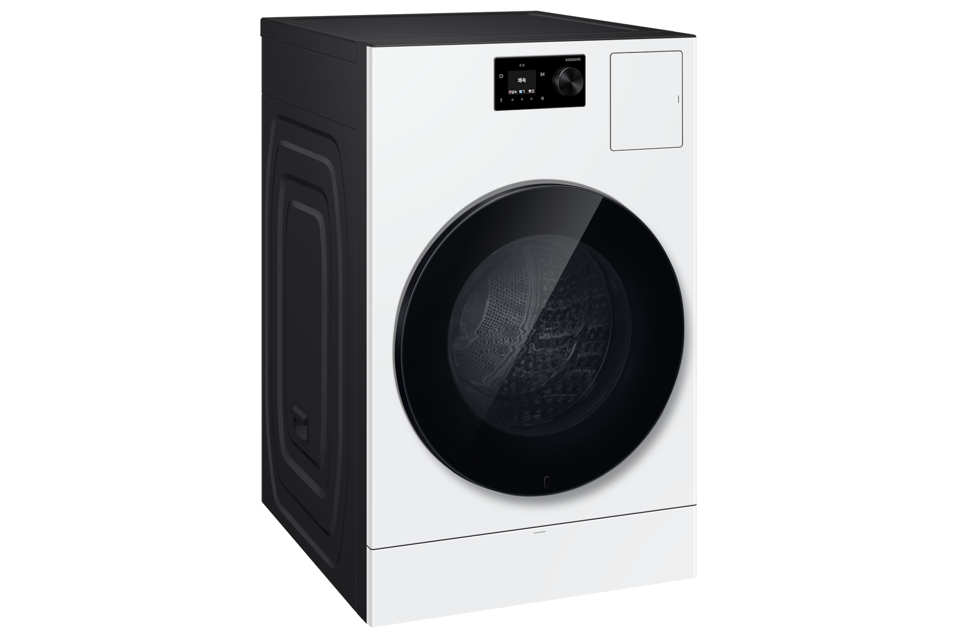 Bespoke AI 콤보 25/18kg (71.1mm LCD)+수납함 화이트 콤보 좌측 30도