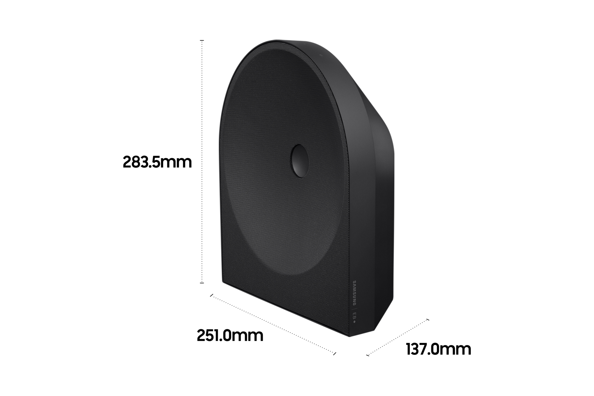 뮤직 스튜디오 5 LS50H 상세사이즈가 기재된 디멘션 컷