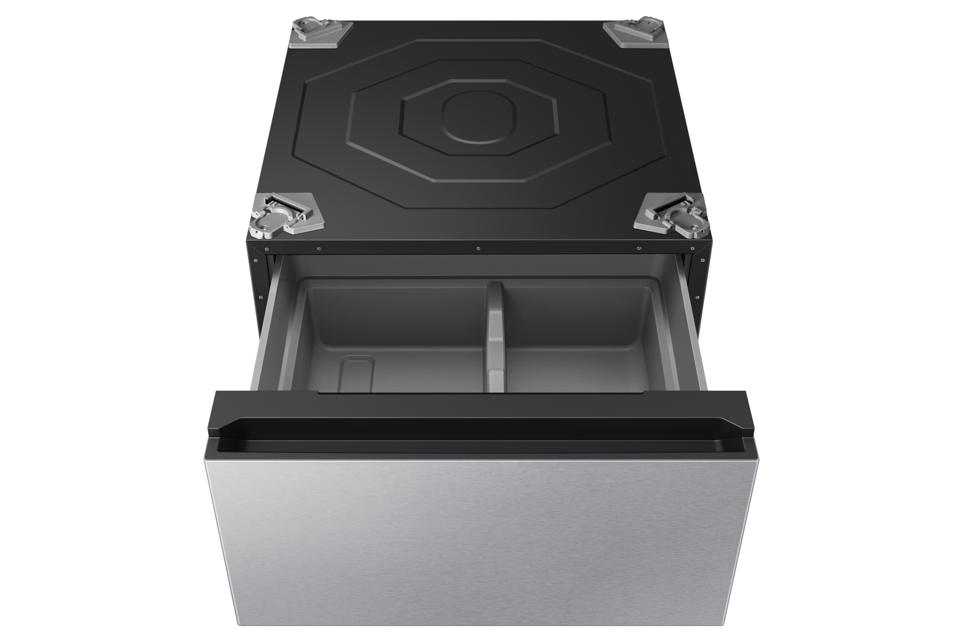 Bespoke AI 콤보 25/20kg (177.8mm LCD)+수납함 실버스틸 수납함 단품 열림