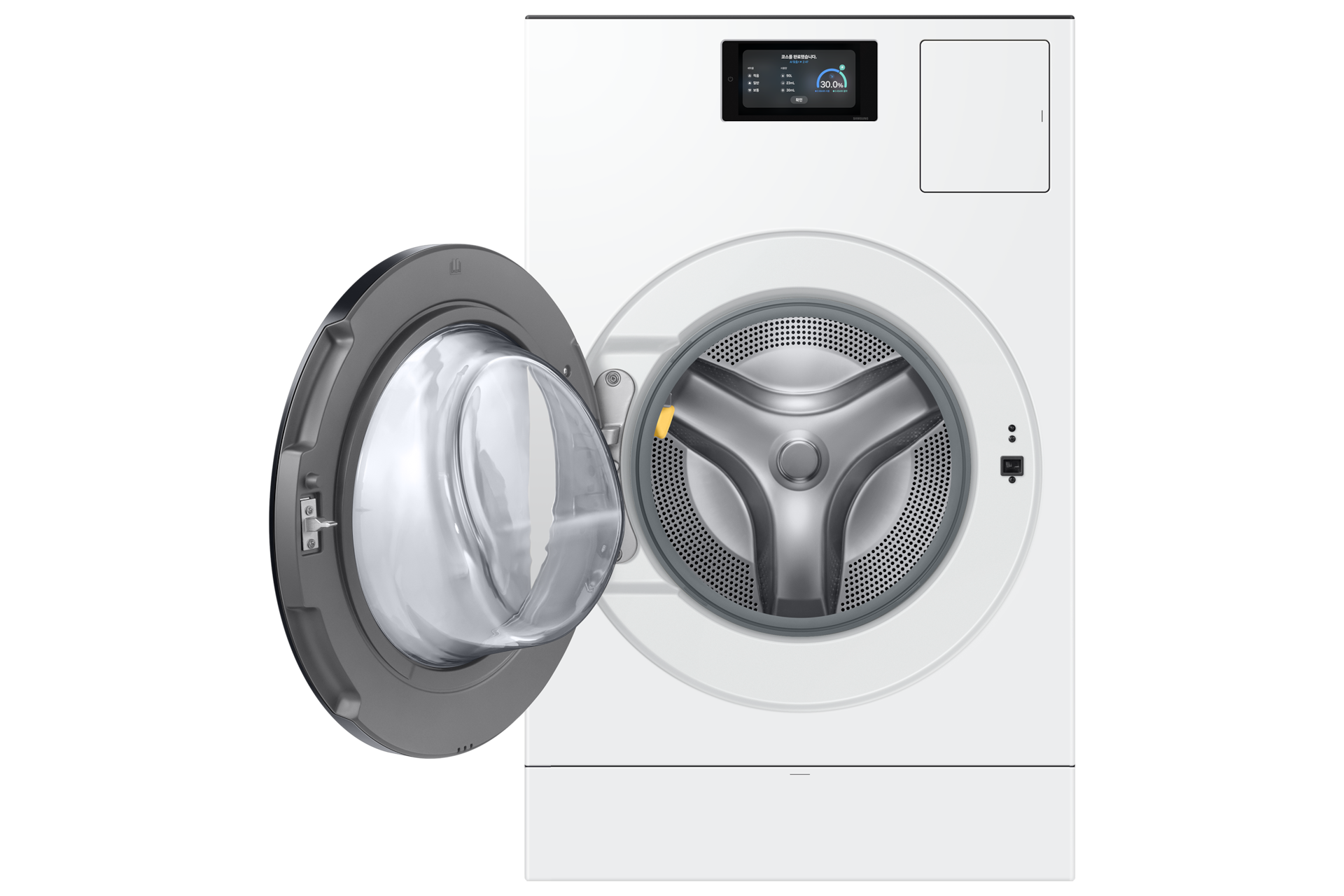 Bespoke AI 콤보 25/20kg (177.8mm LCD)+수납함 화이트 콤보 도어 열림