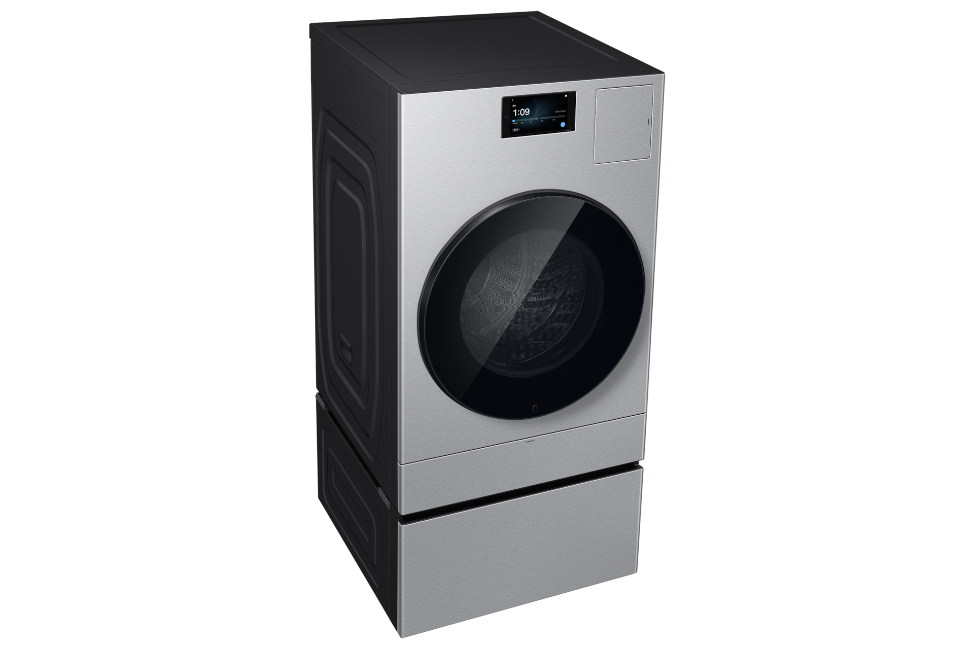 Bespoke AI 콤보 25/20kg (177.8mm LCD)+수납함 실버스틸 좌측