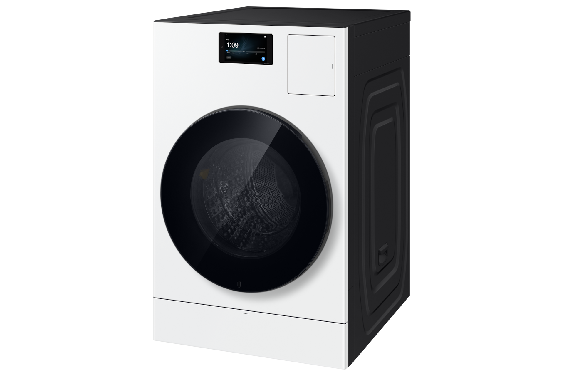 Bespoke AI 콤보 25/20kg (177.8mm LCD)+수납함 화이트 콤보 우측 30도