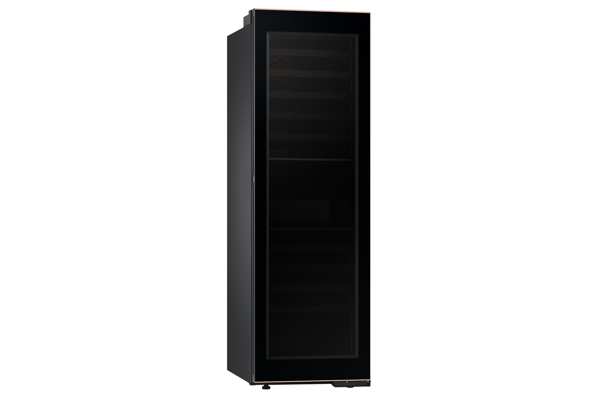 Infinite AI 와인냉장고 1도어 키친핏 101병 (좌열림) 투명 좌측면