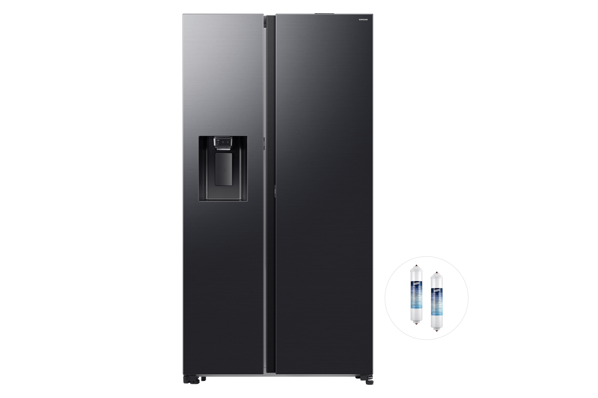양문형 냉장고 623L+교체형 정수필터 2개 젠틀블랙 정면