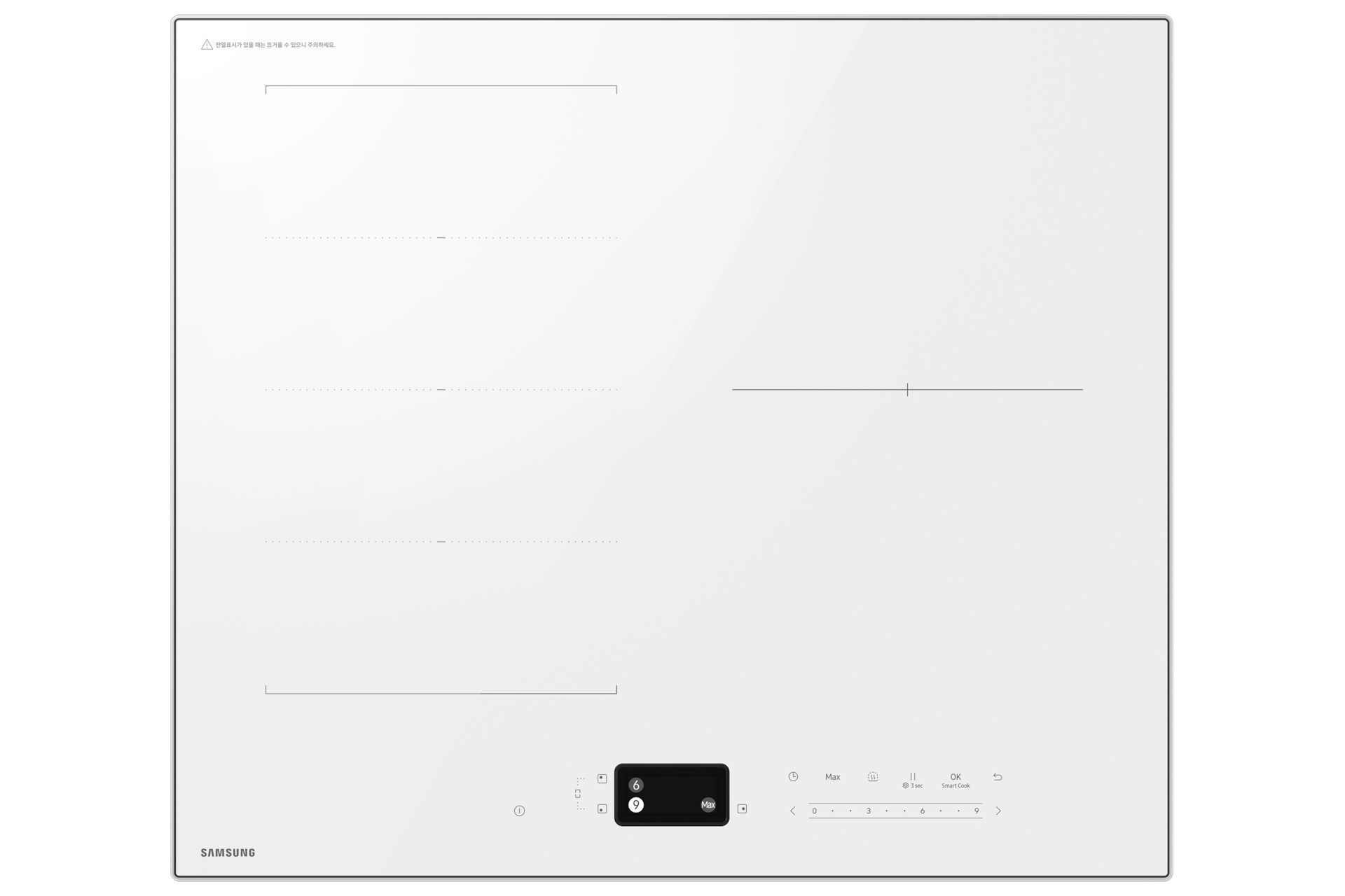 Bespoke AI 인덕션 (플렉스존) 화이트 정면