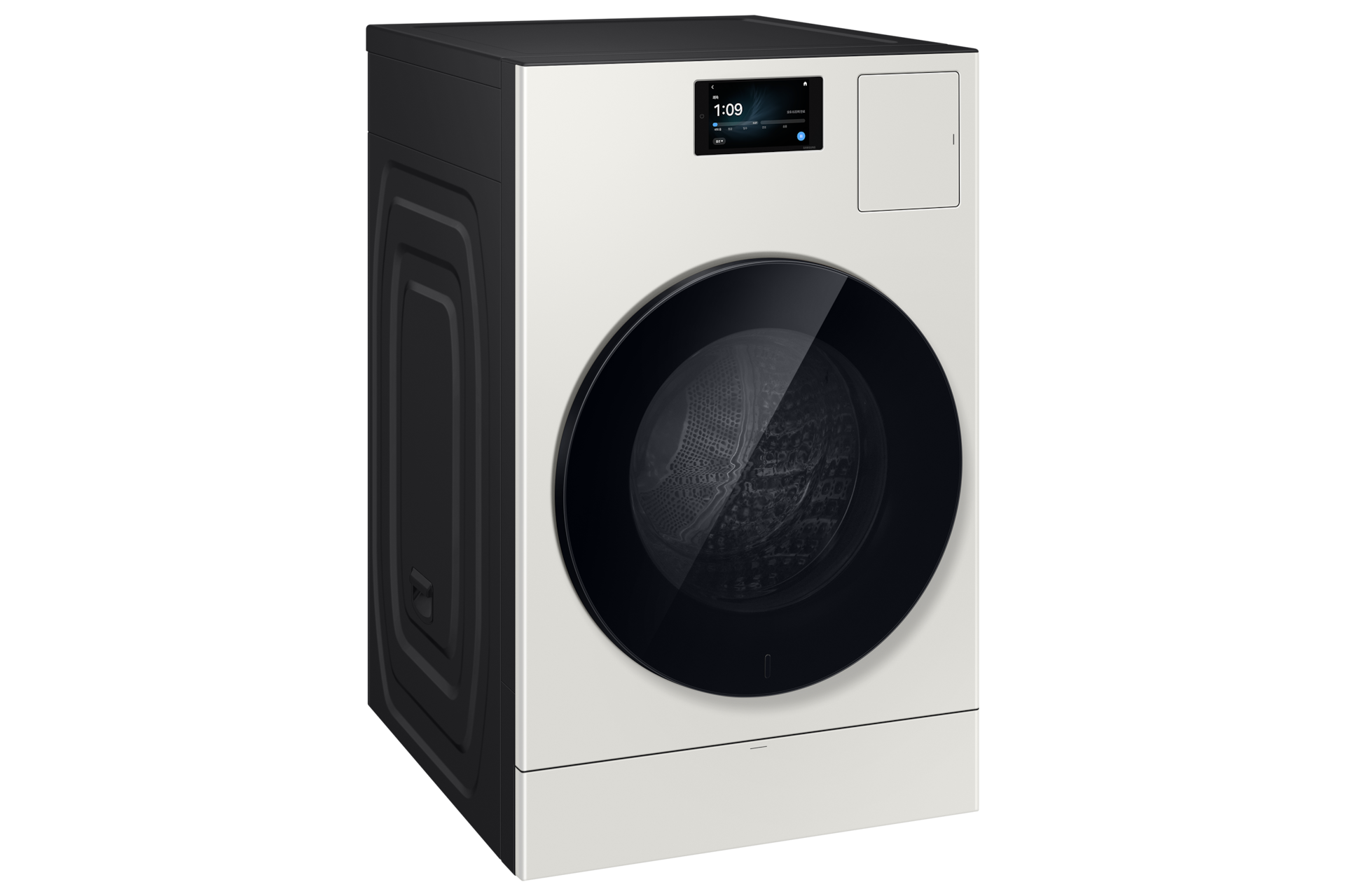 Bespoke AI 콤보 25/20kg (177.8mm LCD) 그레이지 좌측 30도