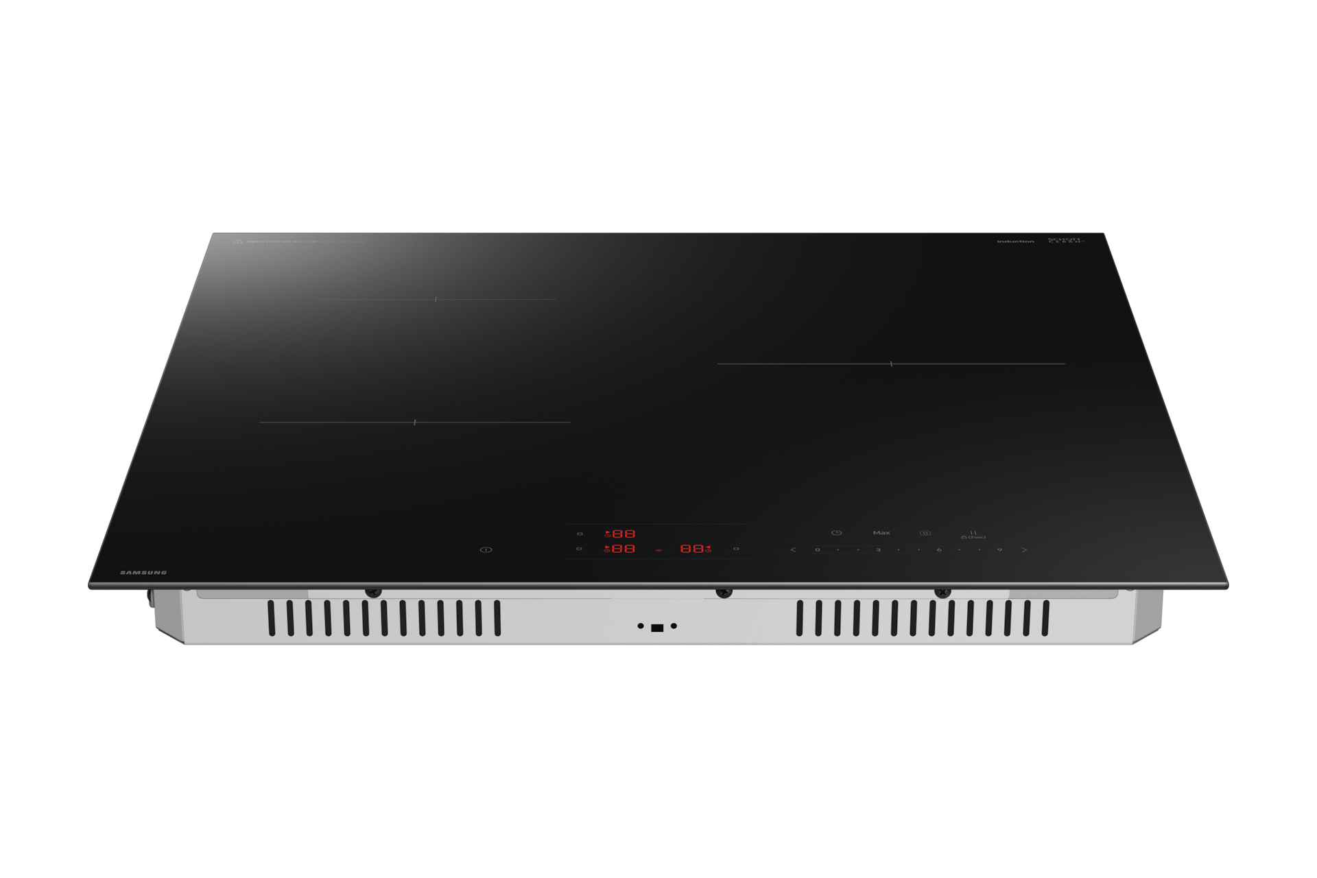 인덕션 블랙 바닥에 눕힌 정면