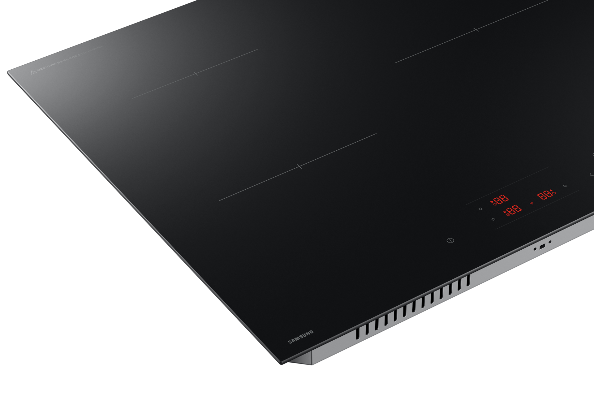 인덕션 블랙 왼쪽 화구 확대