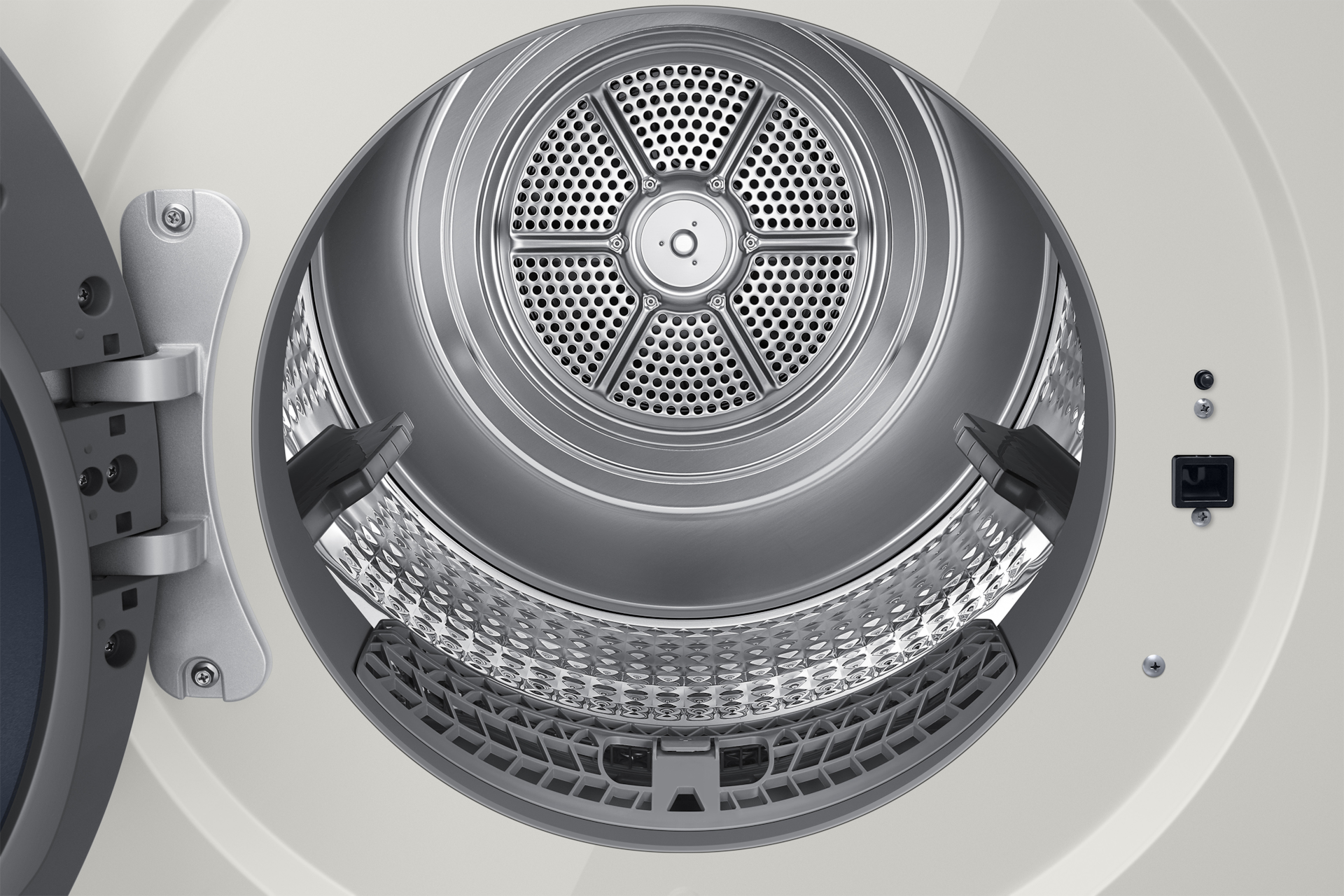 Bespoke AI 원바디 25/22kg 그레이지건조기 내부확대