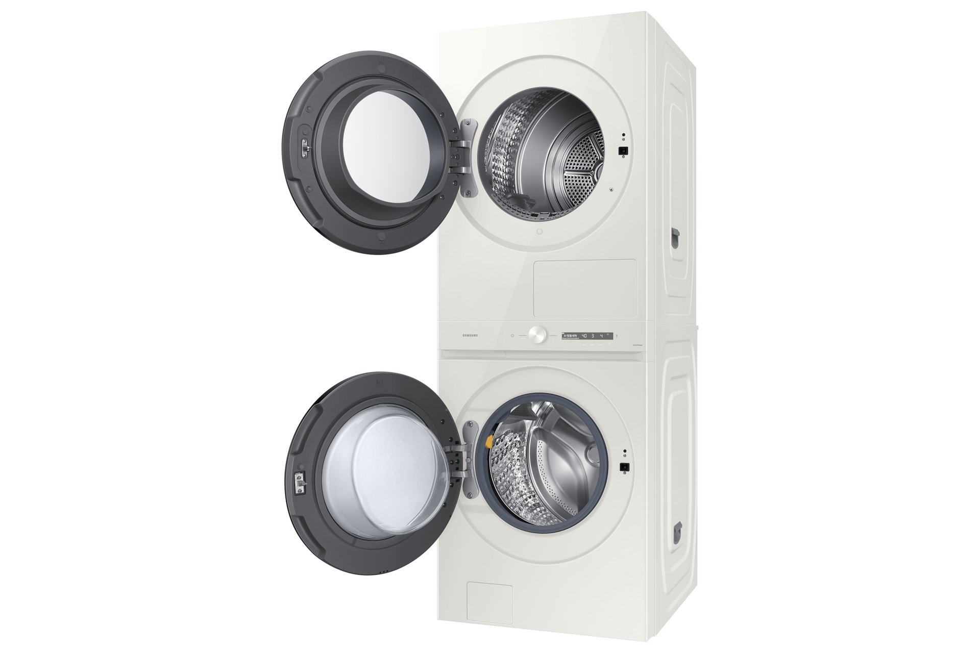 Bespoke AI 원바디 25/22kg 그레이지우측면 15도 도어열림 