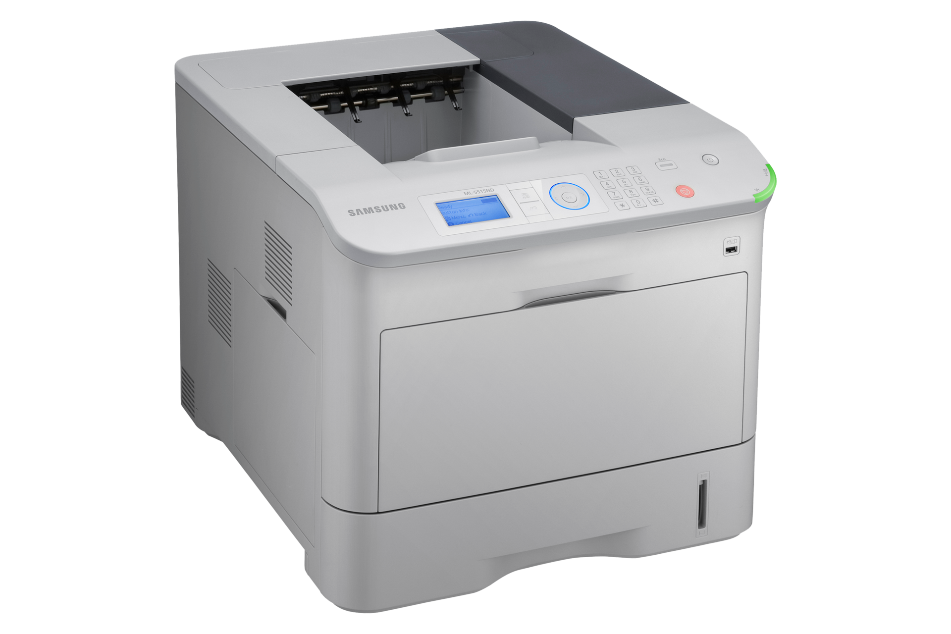 흑백 레이저프린터 52 ppm  (그레이) 오른쪽으로 30도 돌아간 정면 이미지