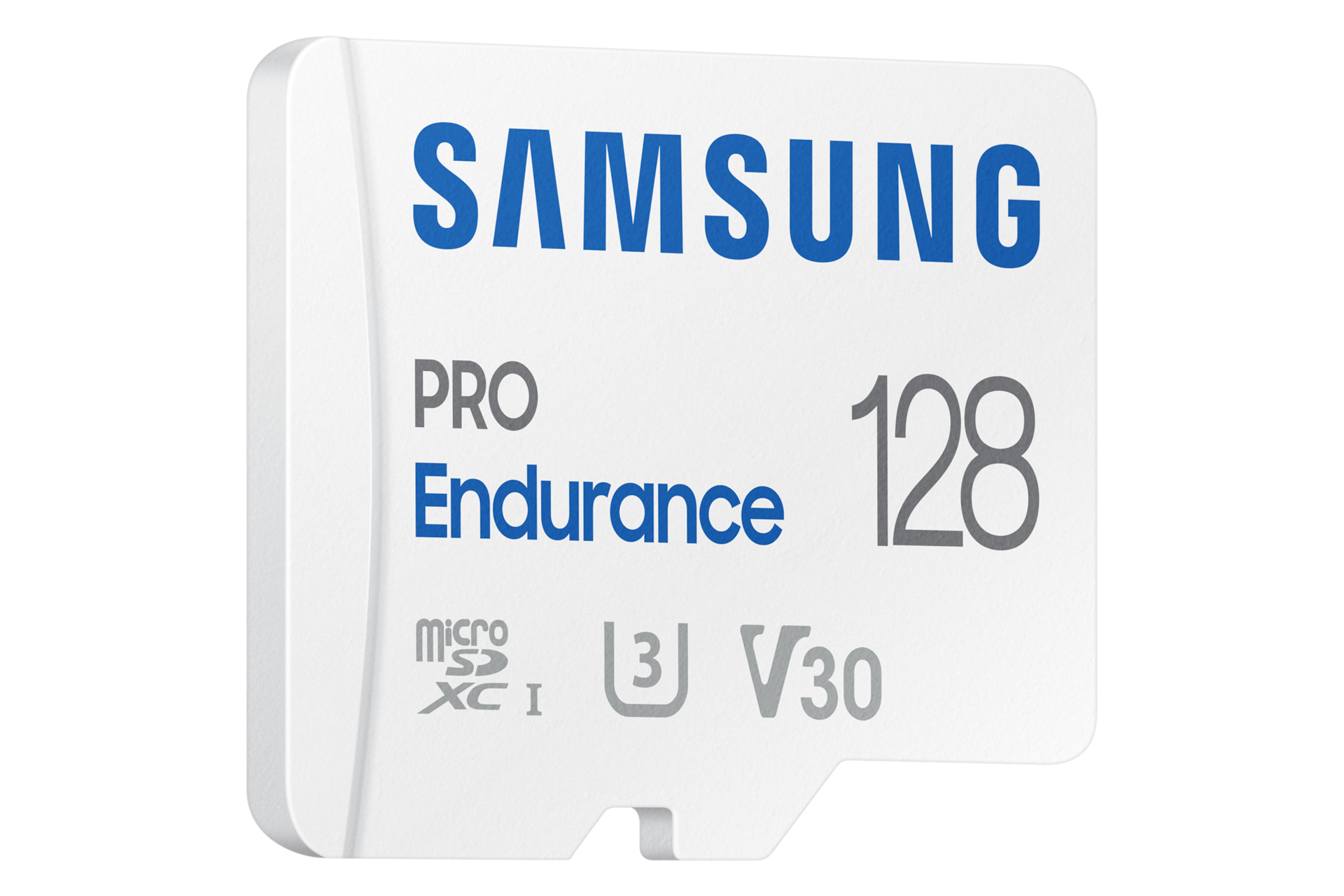 마이크로SD 메모리카드 PRO Endurance 128 GB 화이트 오른쪽 20도 측면