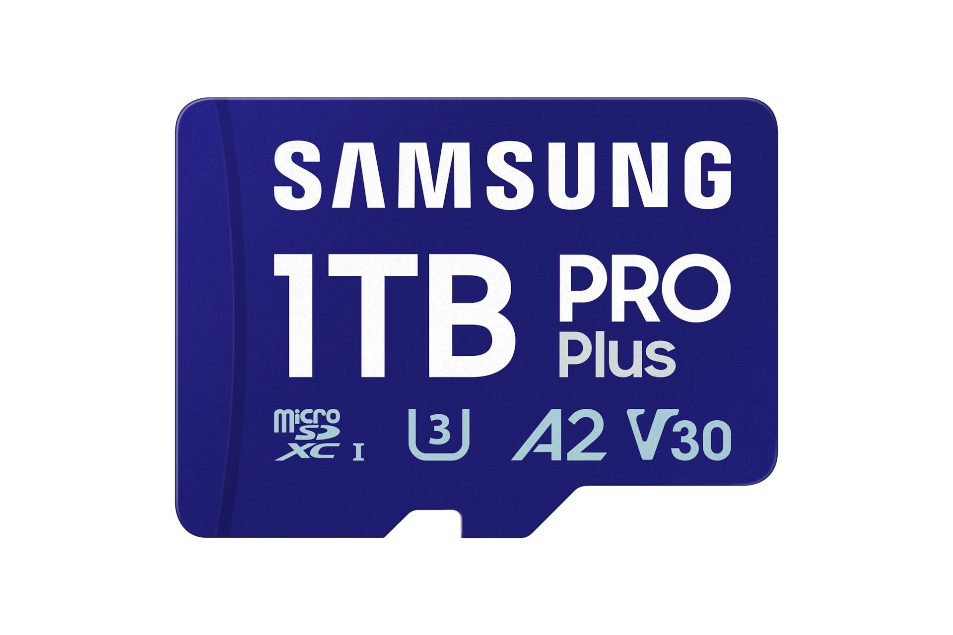 마이크로SD 메모리카드 PRO Plus with Card Reader 1 TB (블루) 정면 이미지