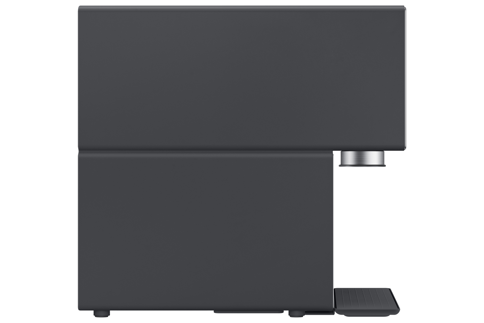 Bespoke AI 얼음정수기 (냉/온/정수) 솝스톤 차콜 좌측면