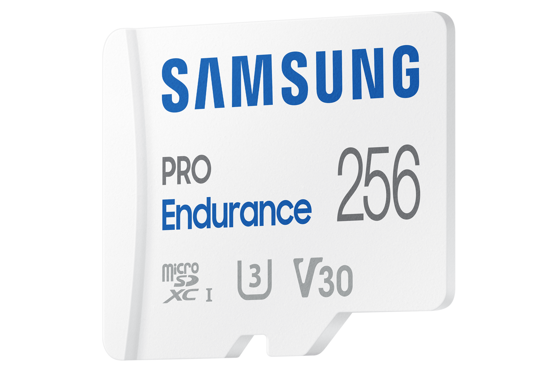 마이크로SD 메모리카드 PRO Endurance 256 GB 화이트 왼쪽 20도 측면