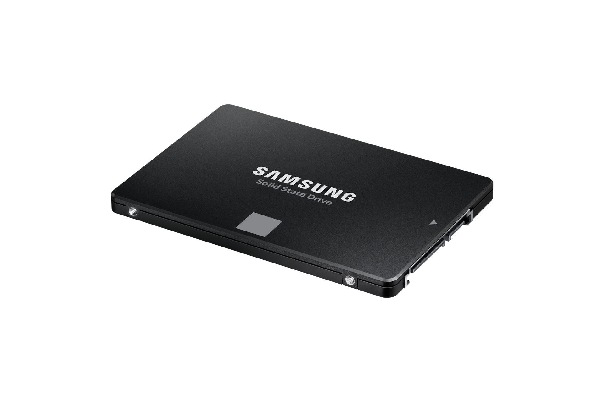 870 EVO SATA SSD 500 GB 블랙 제품 정면 제품 누운 이미지