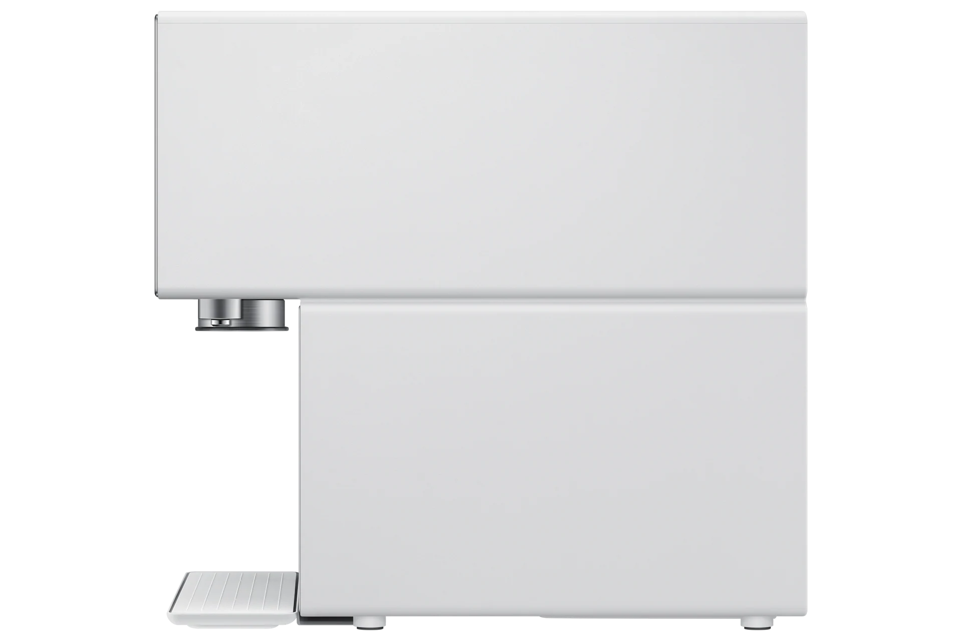 Bespoke AI 얼음정수기 (냉/온/정수) 새틴 그레이지 우측면