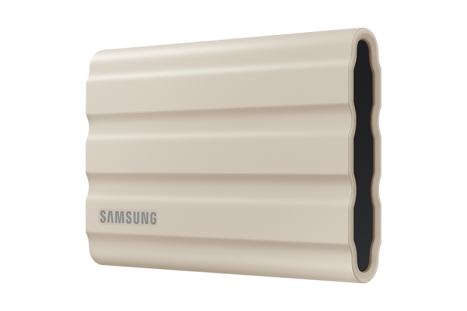 외장 SSD T7 Shield USB 3.2 Gen 2 2 TB (베이지) 제품 오른쪽 45도 측면