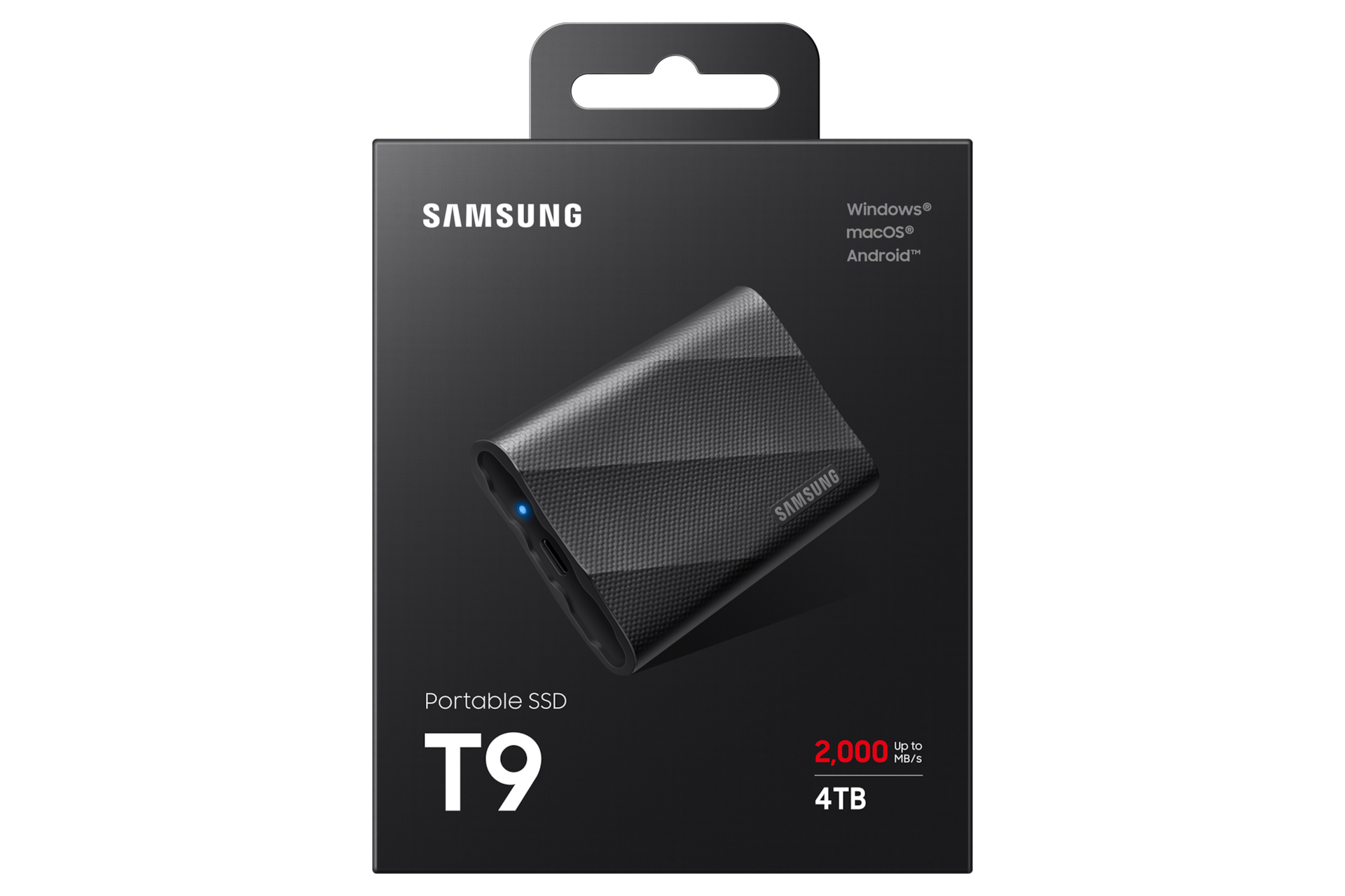 외장 SSD T9 USB 3.2 Gen 2 4 TB (블랙) 제품 박스 이미지