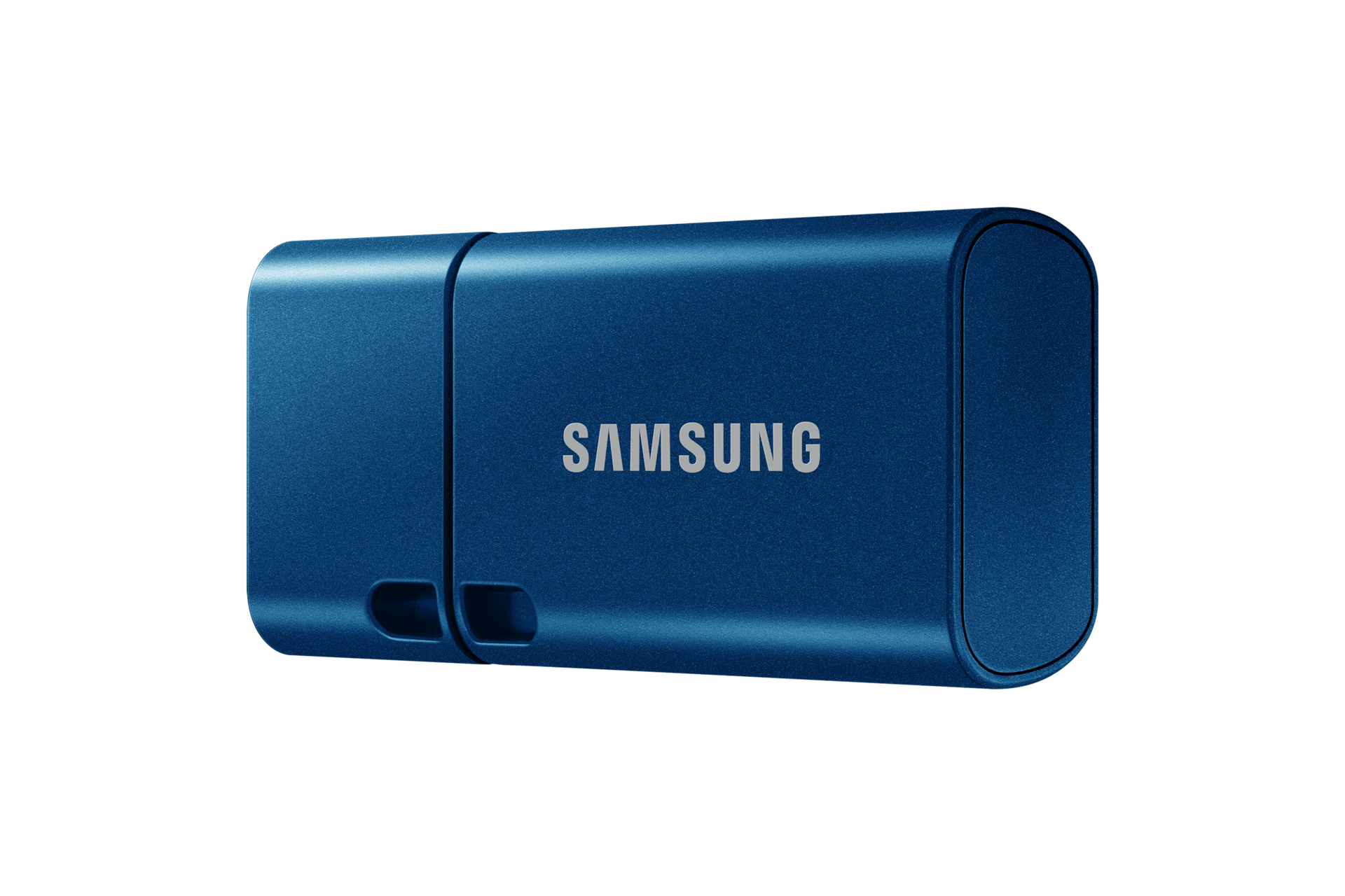 Type-C USB 3.2 Gen1 Flash Drive 128GB 미스틱 블루 제품 왼쪽으로 45도 돌아간 이미지