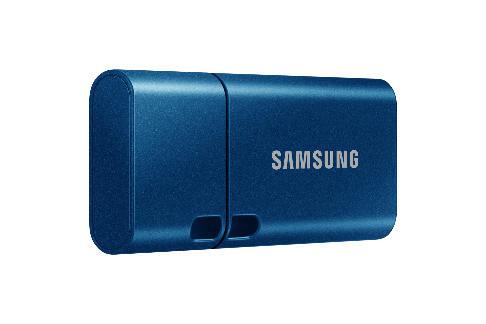 Type-C USB 3.2 Gen1 Flash Drive 128GB 미스틱 블루 제품 오른쪽으로 45도 돌아간 이미지
