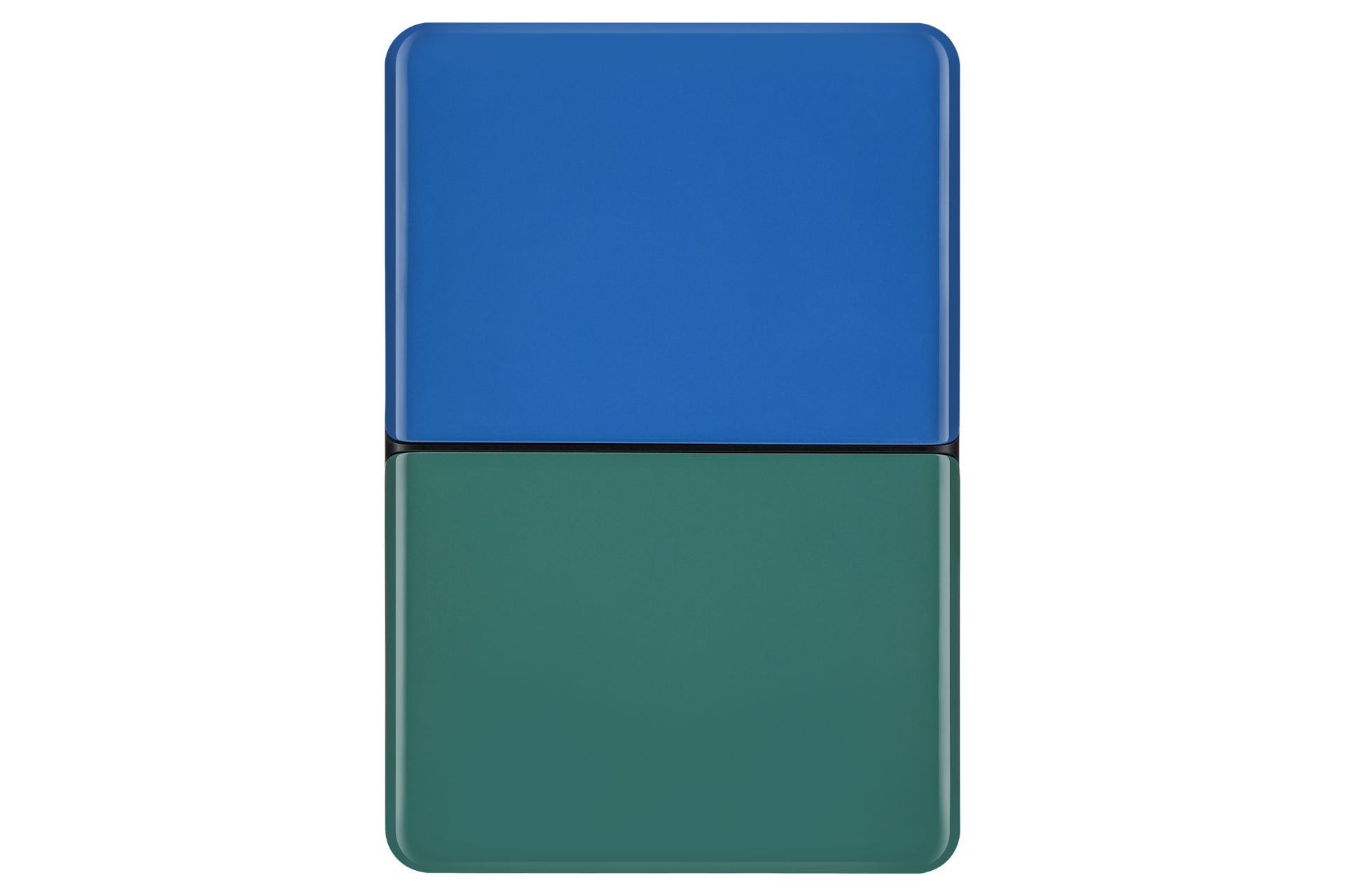 외장 HDD MOSAIC 1 TB 상단 블루 하단 그리너리 패널 배치한 정면 이미지