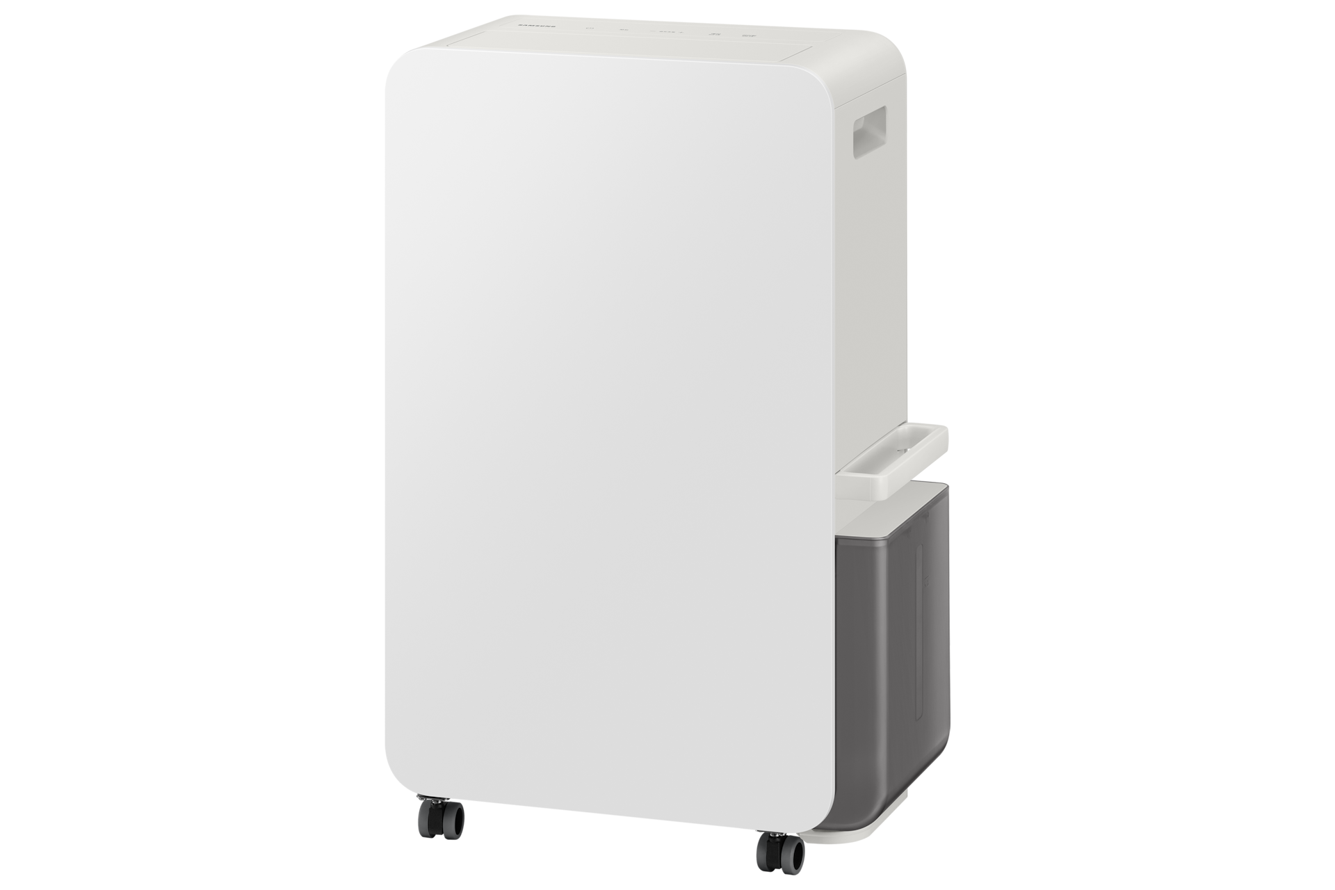 Bespoke AI 무풍콤보 갤러리 프로 청정 62.6/18.7㎡+인버터 제습기 23L 전원이 꺼져 있는 제습기 우측 15도