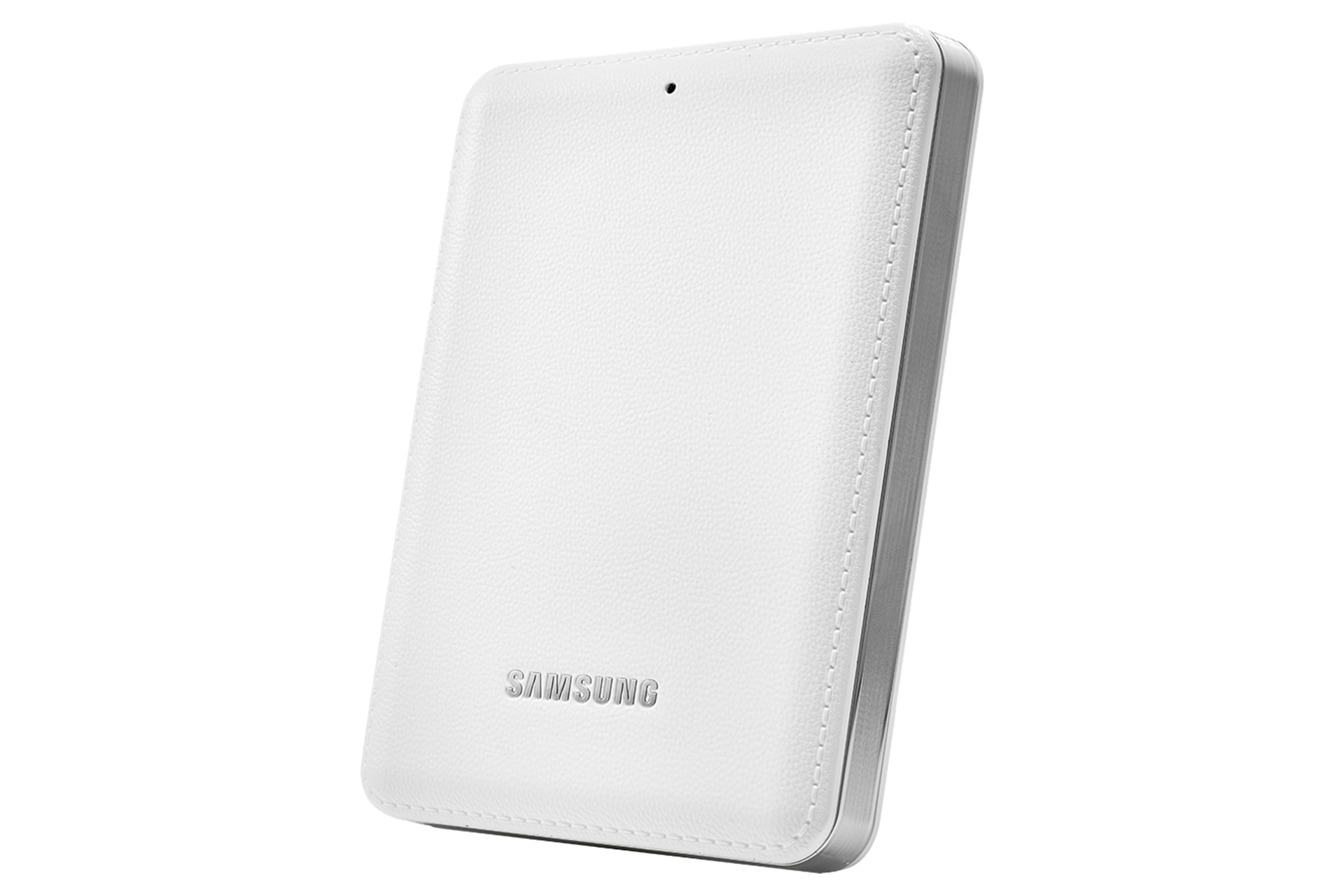 외장HDD J3 4 TB 화이트 앞면 왼쪽 30도 뒤 30도