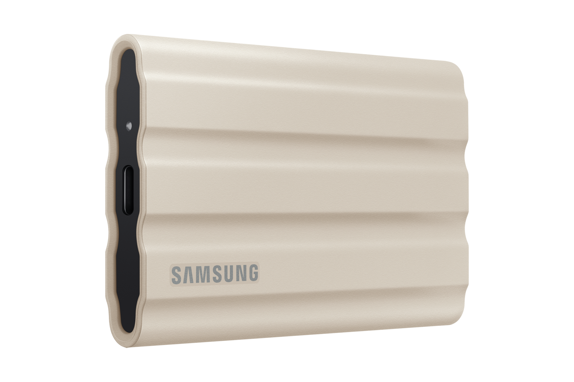 외장 SSD T7 Shield USB 3.2 Gen 2 2 TB (베이지) 제품 왼쪽 45도 측면