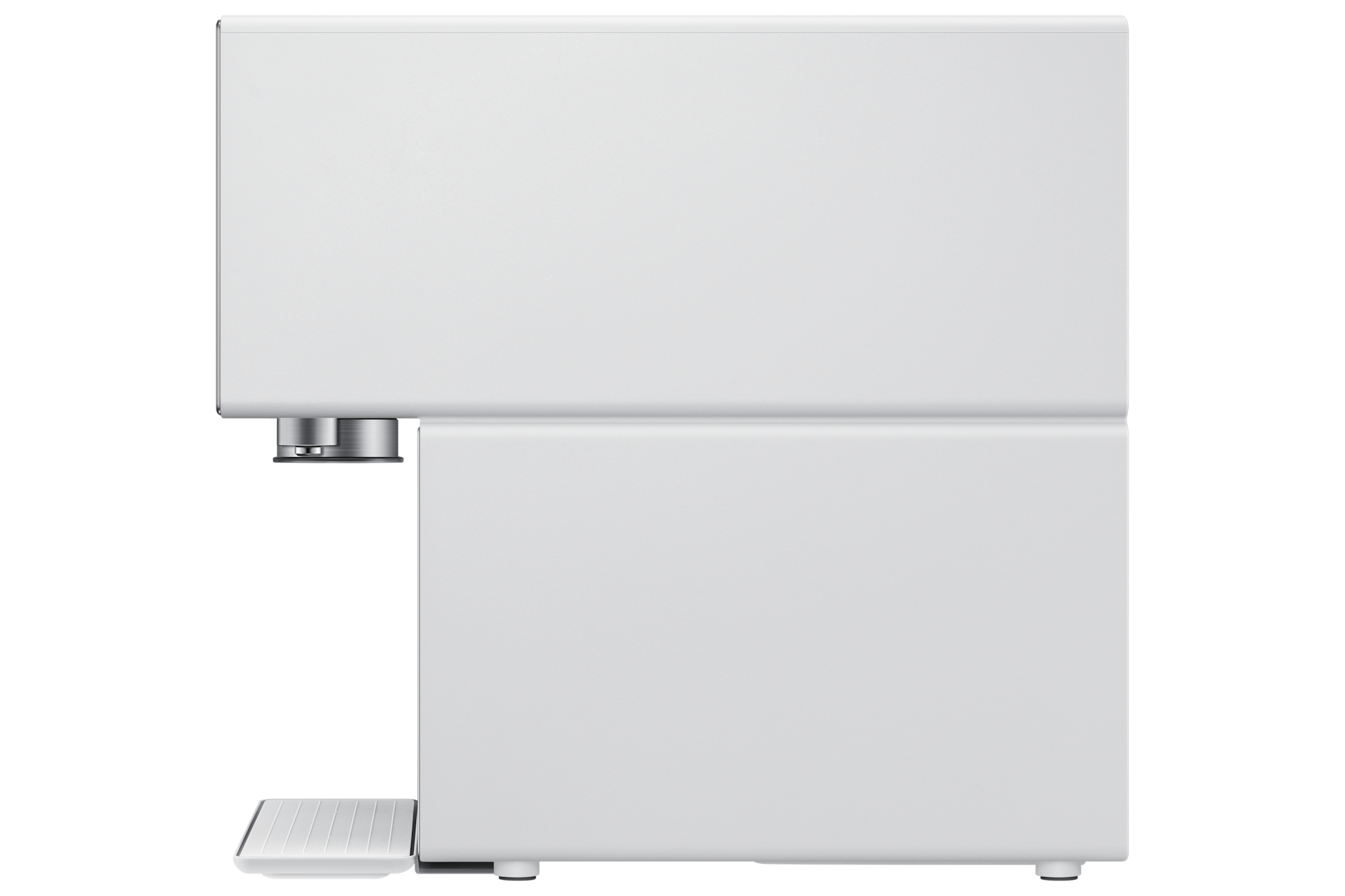 Bespoke AI 얼음정수기 (냉/온/정수)+브루어 키트+교체용 필터 1SET 사틴 그레이지 우측면