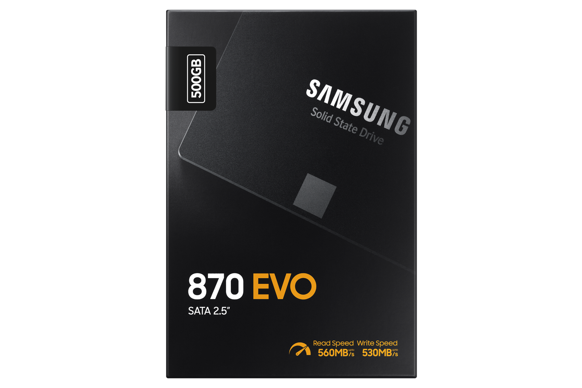 870 EVO SATA SSD 500 GB 블랙 제품 패키지 정면