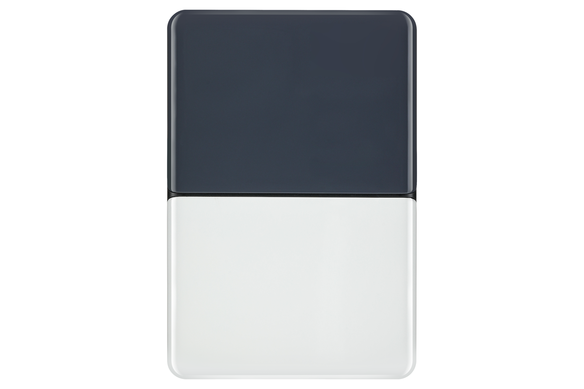 외장 HDD MOSAIC 1 TB 상단 다크 그레이 하단 화이트 패널 배치한 정면 이미지