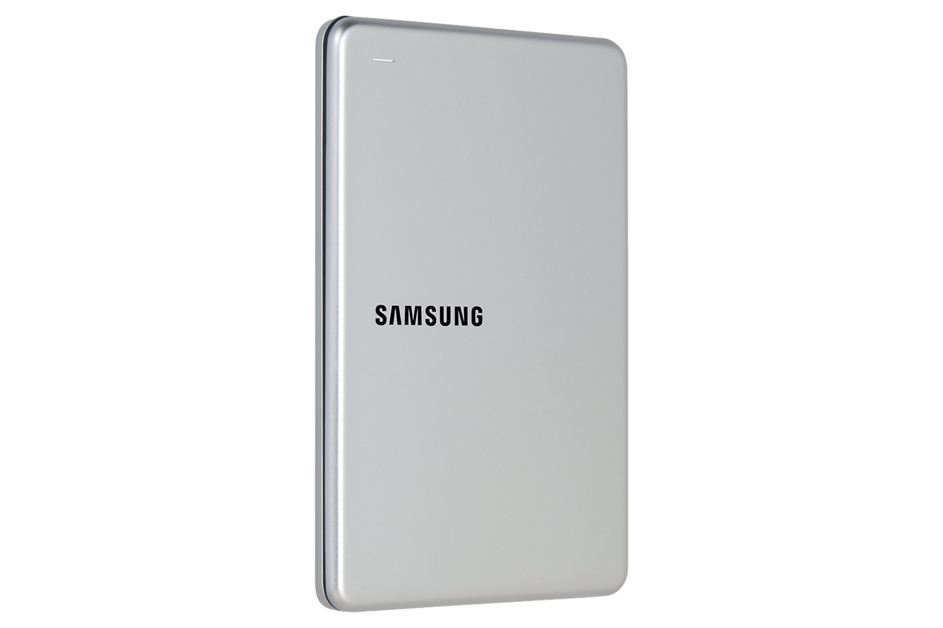 외장HDD 2 TB SLIM 실버 오른쪽 30도 뒤 30도