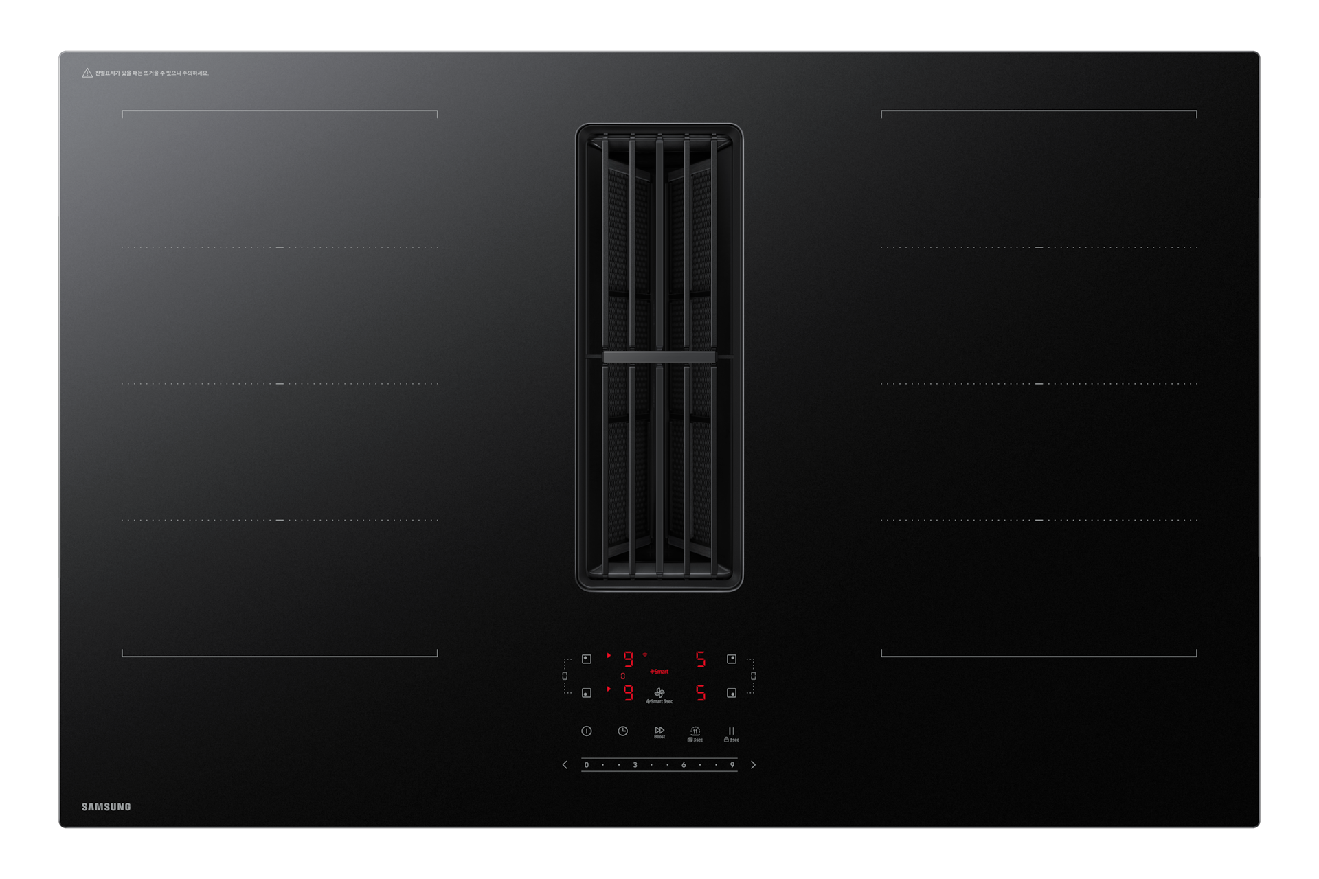 Infinite Line 후드일체형 인덕션 블랙 정면