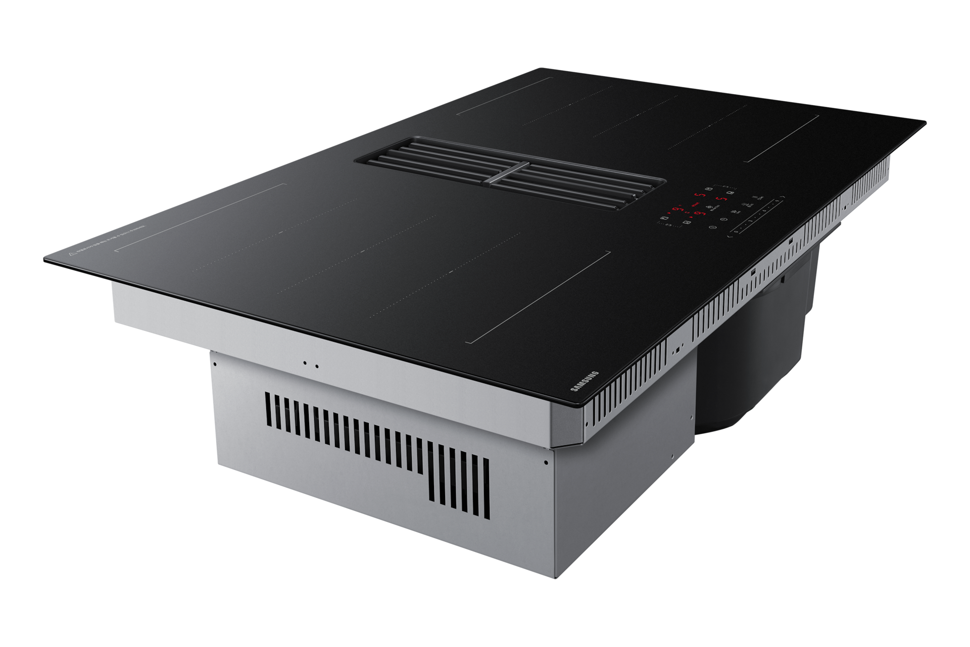 Infinite Line 후드일체형 인덕션 블랙 왼쪽에서 올려본 측면