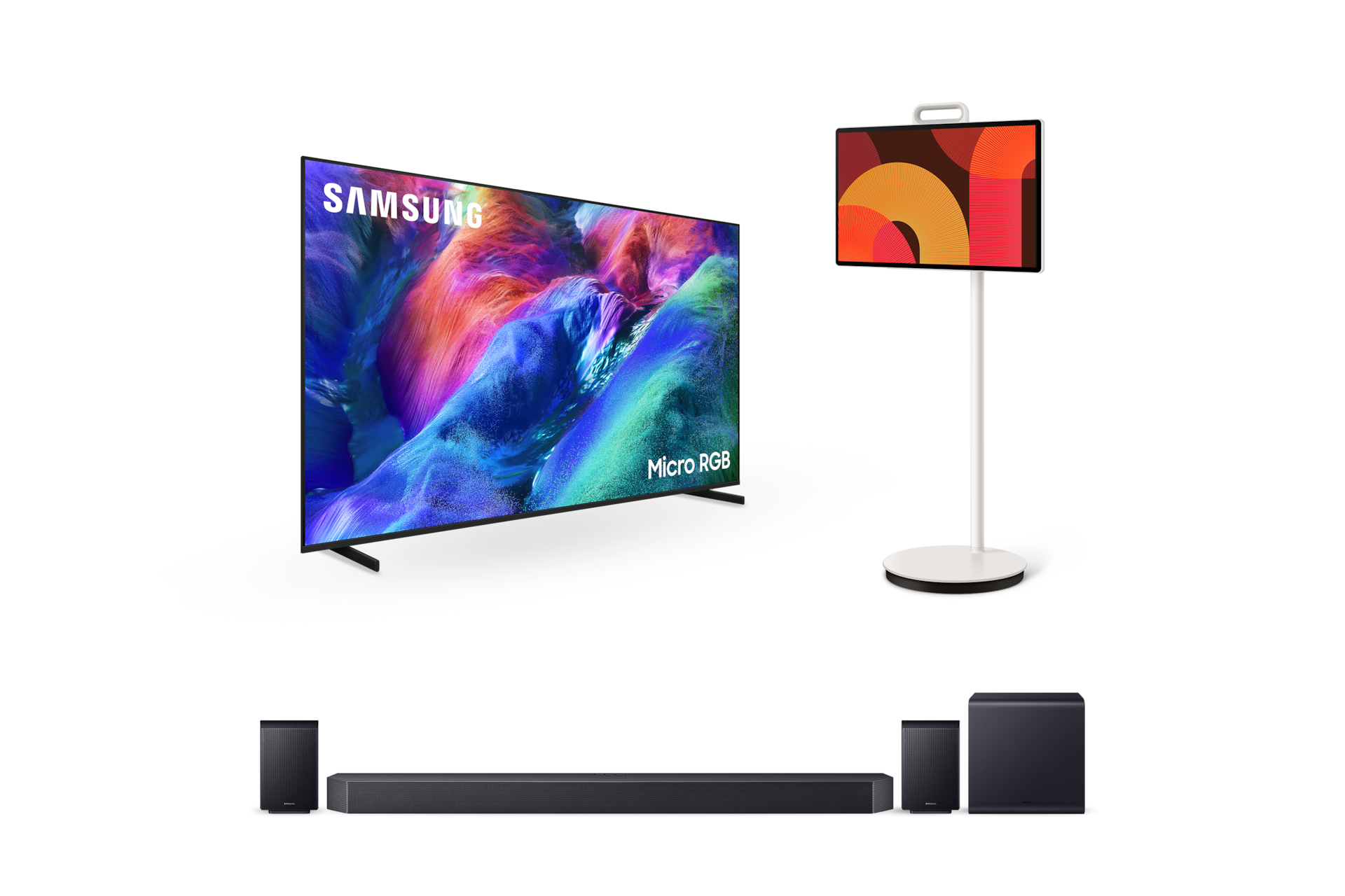 2026 Micro RGB RH9G (189cm)+2025 The Movingstyle+11.1.4ch 사운드바 Q990H