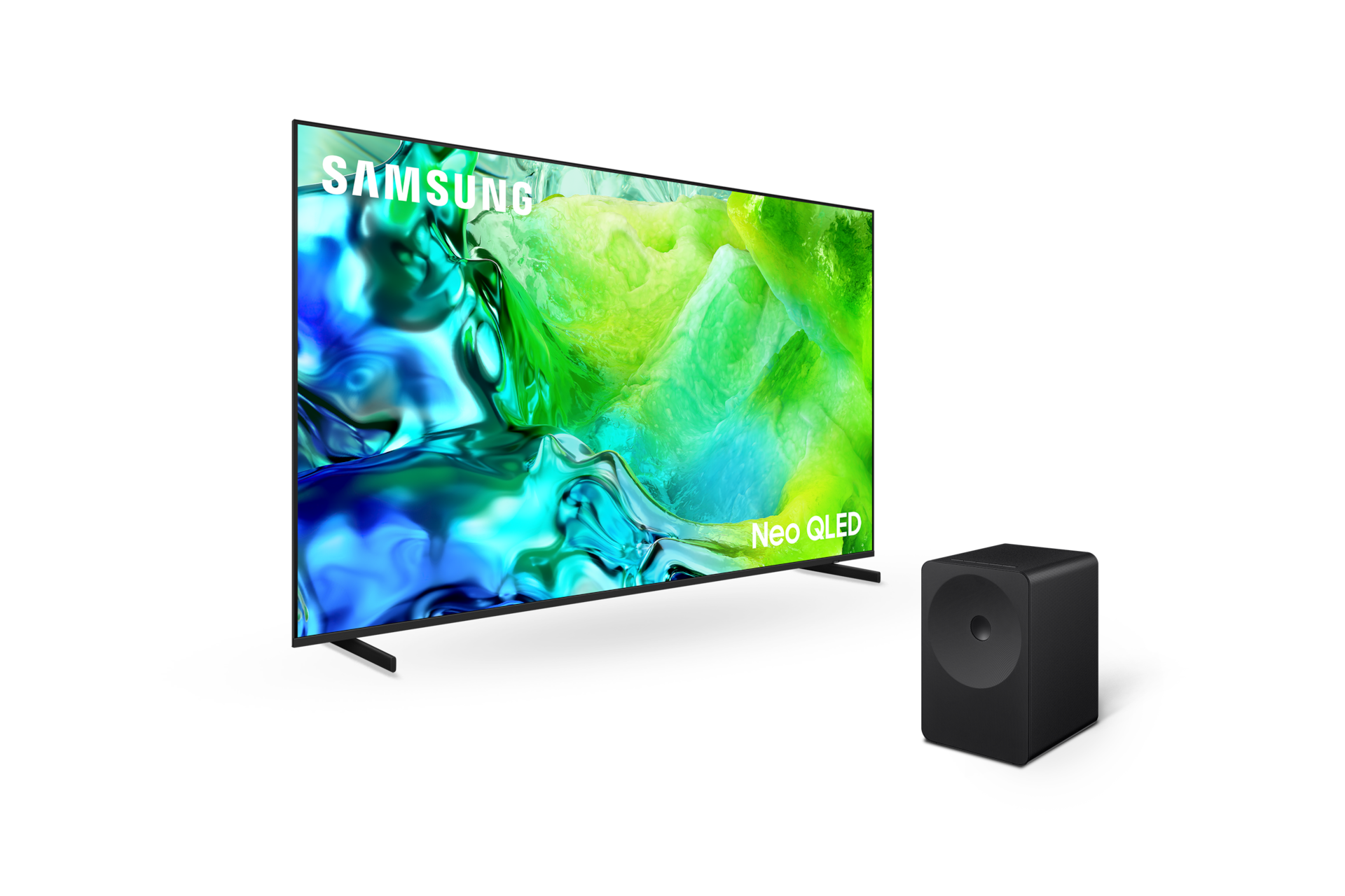 2026 Neo QLED QNH80 (189cm) 스탠드형 우측 45도+뮤직 스튜디오 7 LS70H 좌측 45도 페어이미지