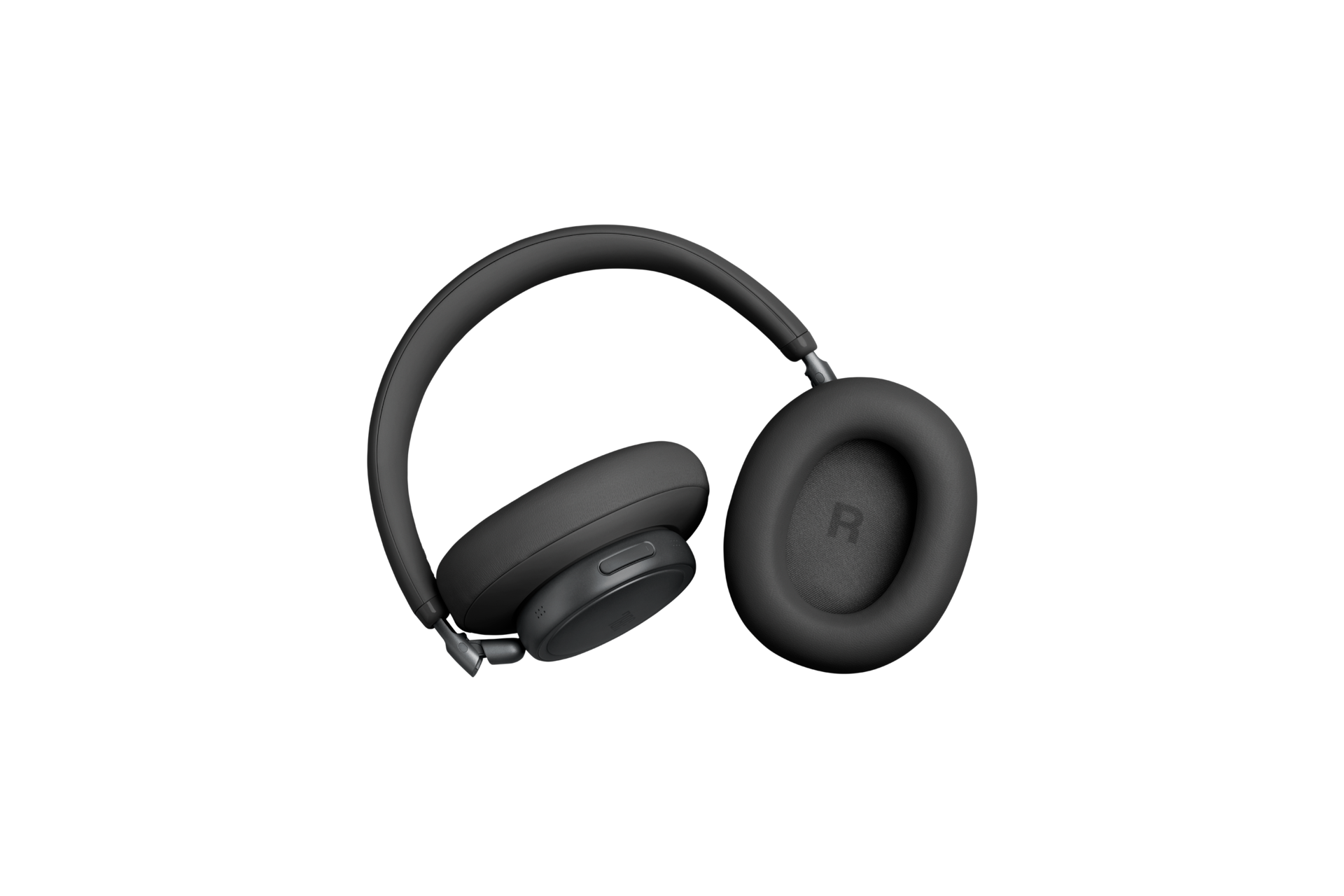 JBL LIVE 780NC 무선 온이어 헤드폰 블랙 측면 헤드폰 각도 변경