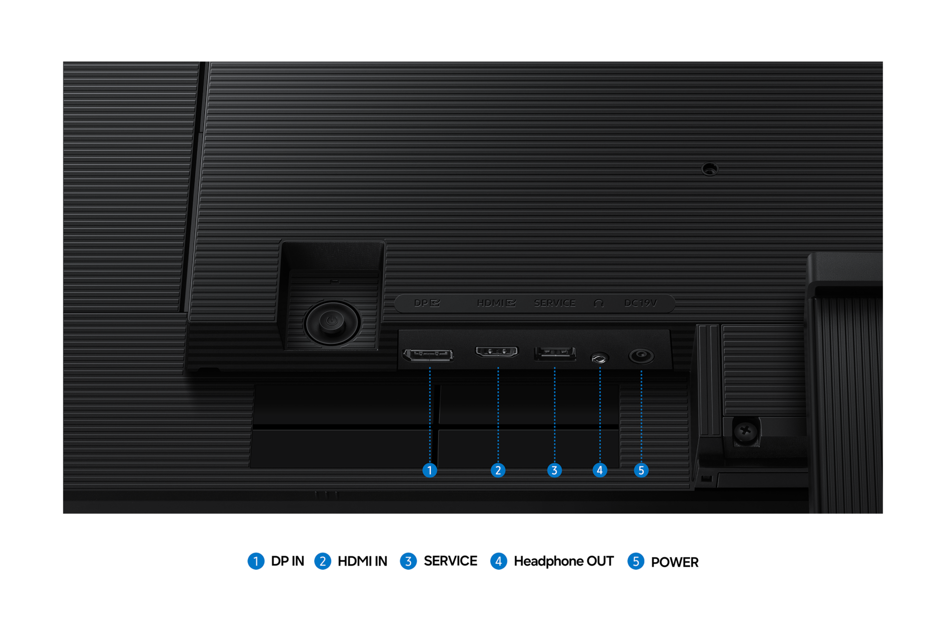 뷰피니티 S7 S70H 4K 블랙 (LS27H700) 후면 포트