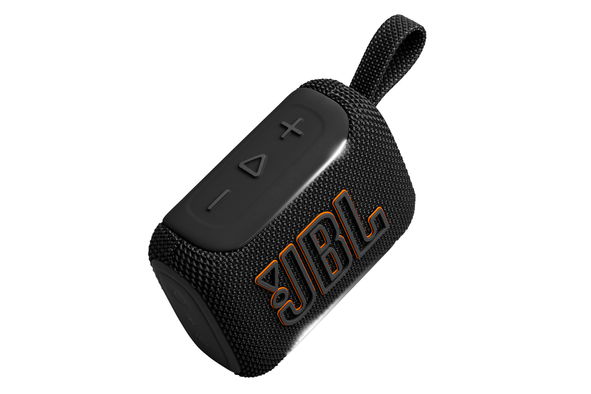 JBL GO 5 포터블 블루투스 스피커 블랙 정면 기울어짐