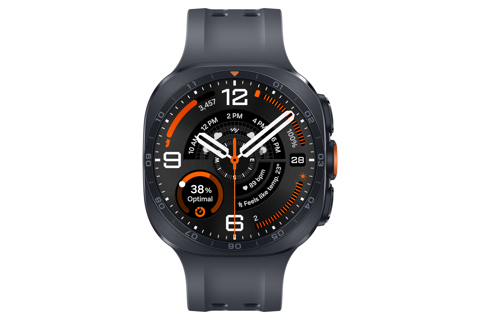 갤럭시 워치 울트라2 (LTE 자급제, 47mm) 티타늄 그레이 정면