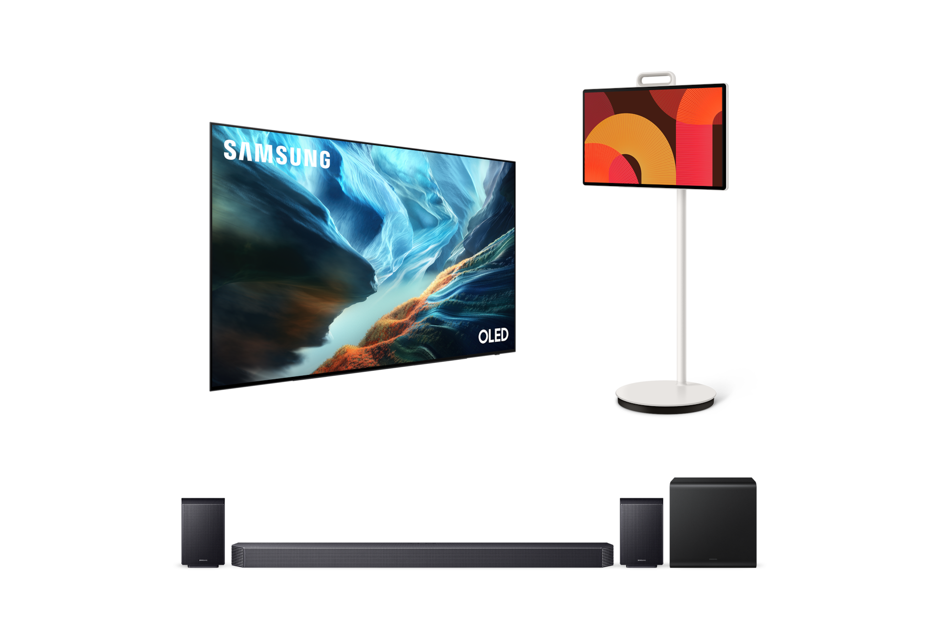 2026 OLED SH93 (209cm) 풀 모션 슬림핏 벽걸이형+2025 The Movingstyle+9.1.4ch 사운드바 Q930H 1번째 이미지