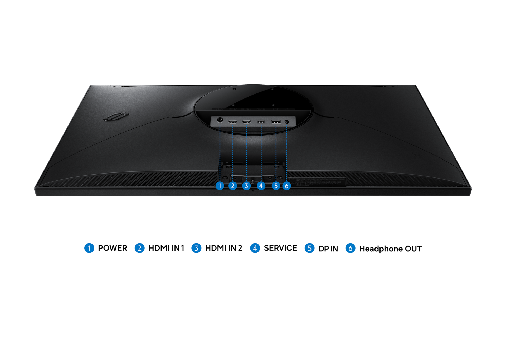 오디세이 G5 G53H QHD 200Hz (LS32HG532) 후면 포트