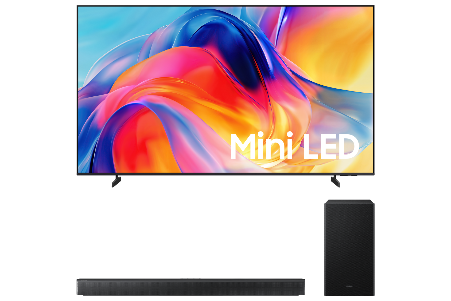 2026 Mini LED MH75 (214cm) 스탠드형 정면+3.1ch 사운드바 B650F 정면 페어이미지
